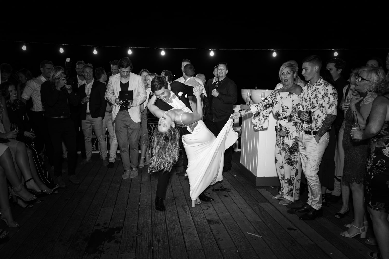 bride and groom dancing - palm beach wedding