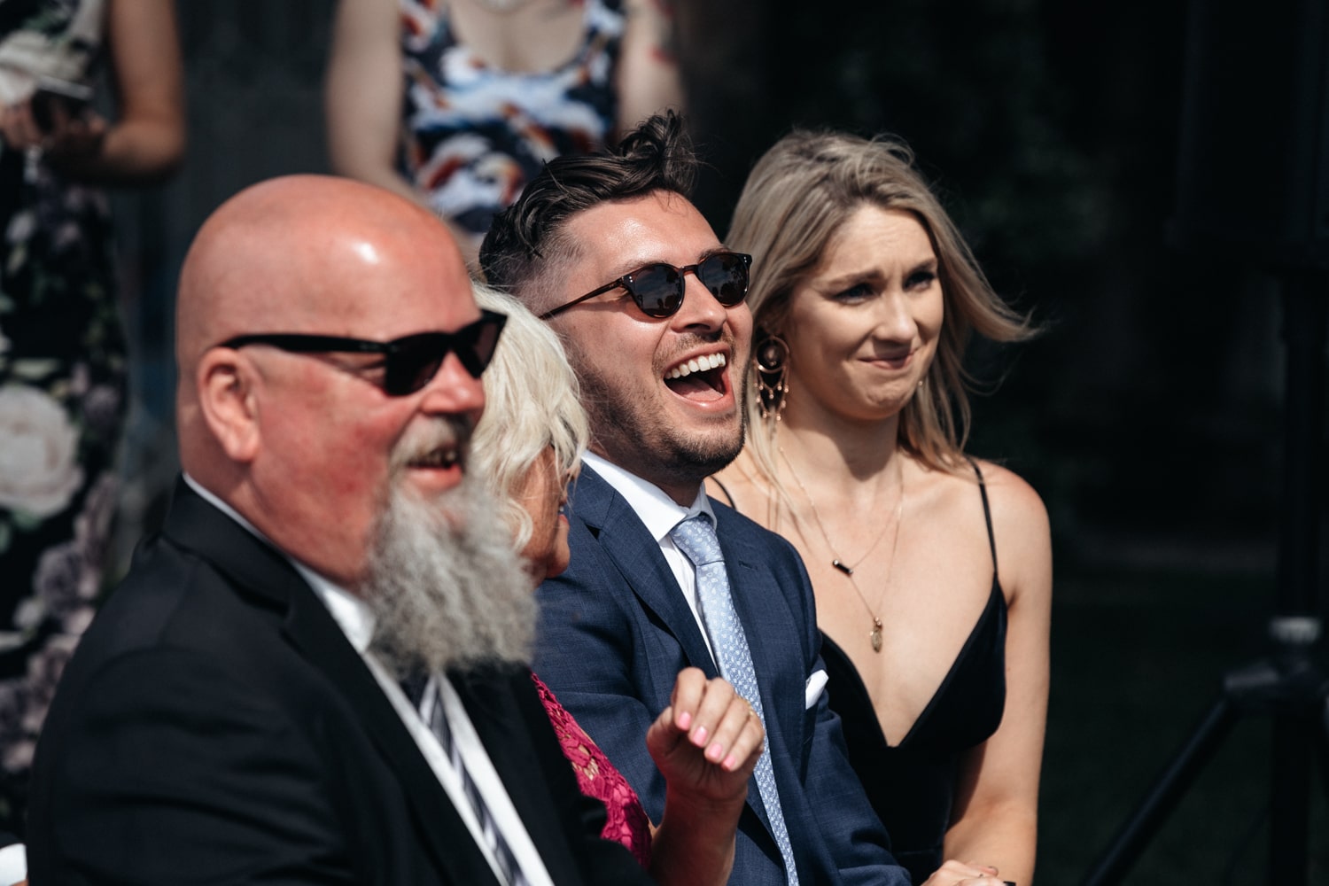brides brother laughing - palm beach wedding