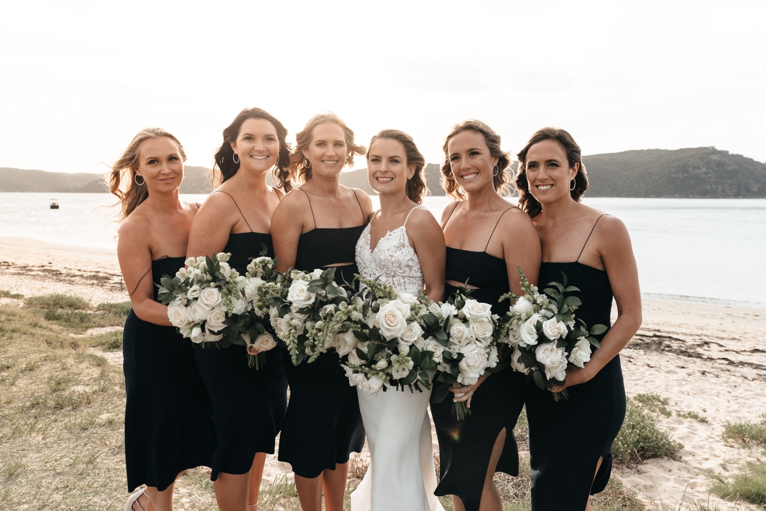 group shot of the bridesmaids - palm beach wedding