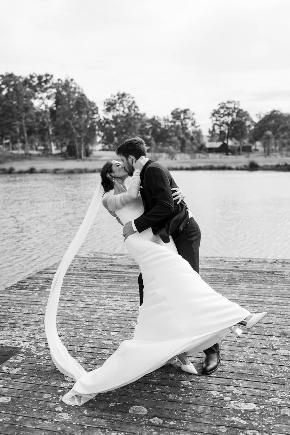 couple on the jetty at Squire's