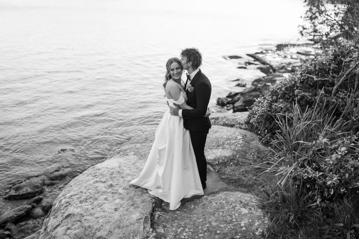 wedding portraits around manly pavilion