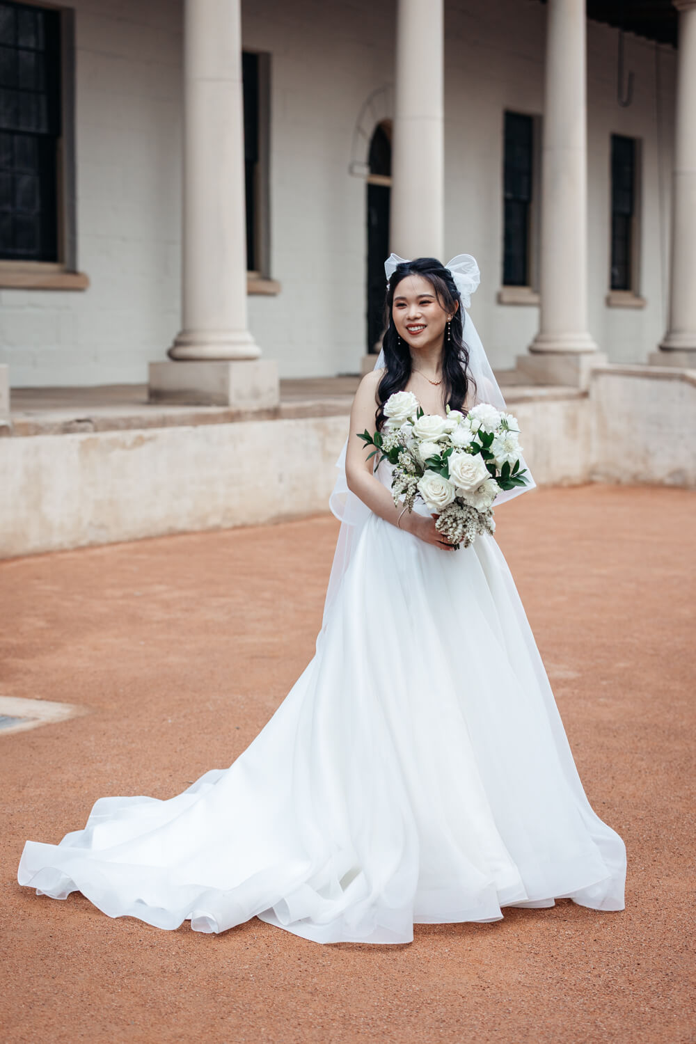 A portrait of the Bride at The Mint Sydney