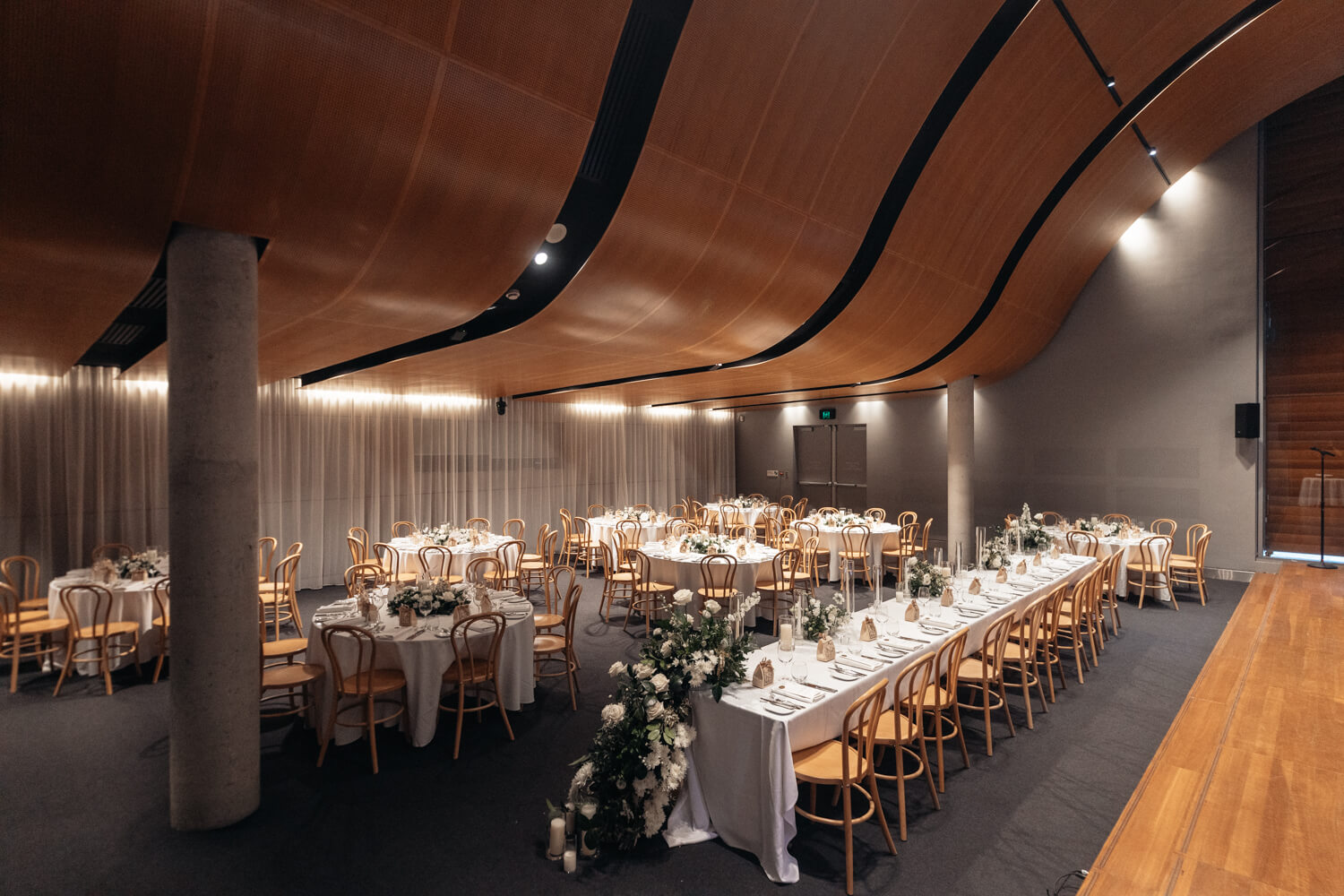 The Mint wedding reception room