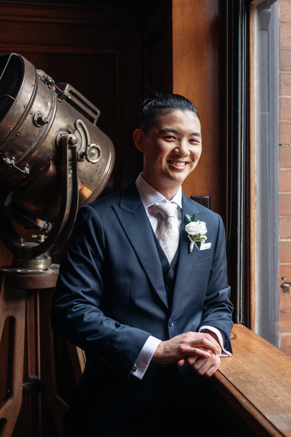 A groom portrait at The Old Clare Hotel in Sydney